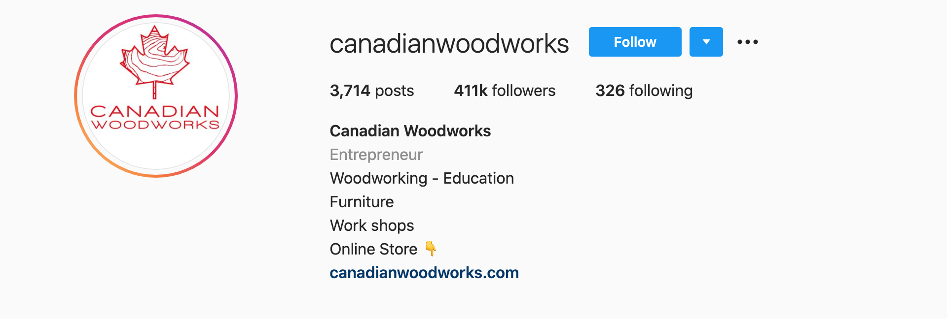 canadian-woodworks-instagram-profile