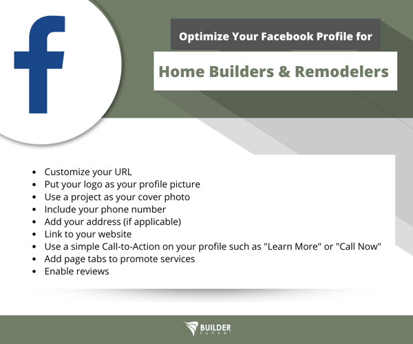 How to Optimize Your Facebook Profile for Custom Home Builders & Remodelers 