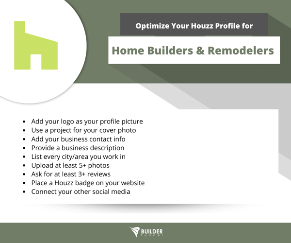 How to Optimize Your Houzz Profile for Custom Home Builders & Remodelers