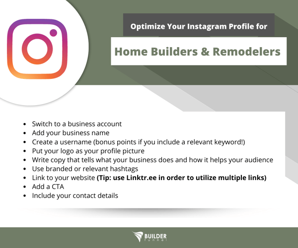 How to Optimize Your Instagram Profile for Custom Home Builders & Remodelers -2