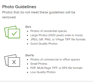 houzz photo guidelines