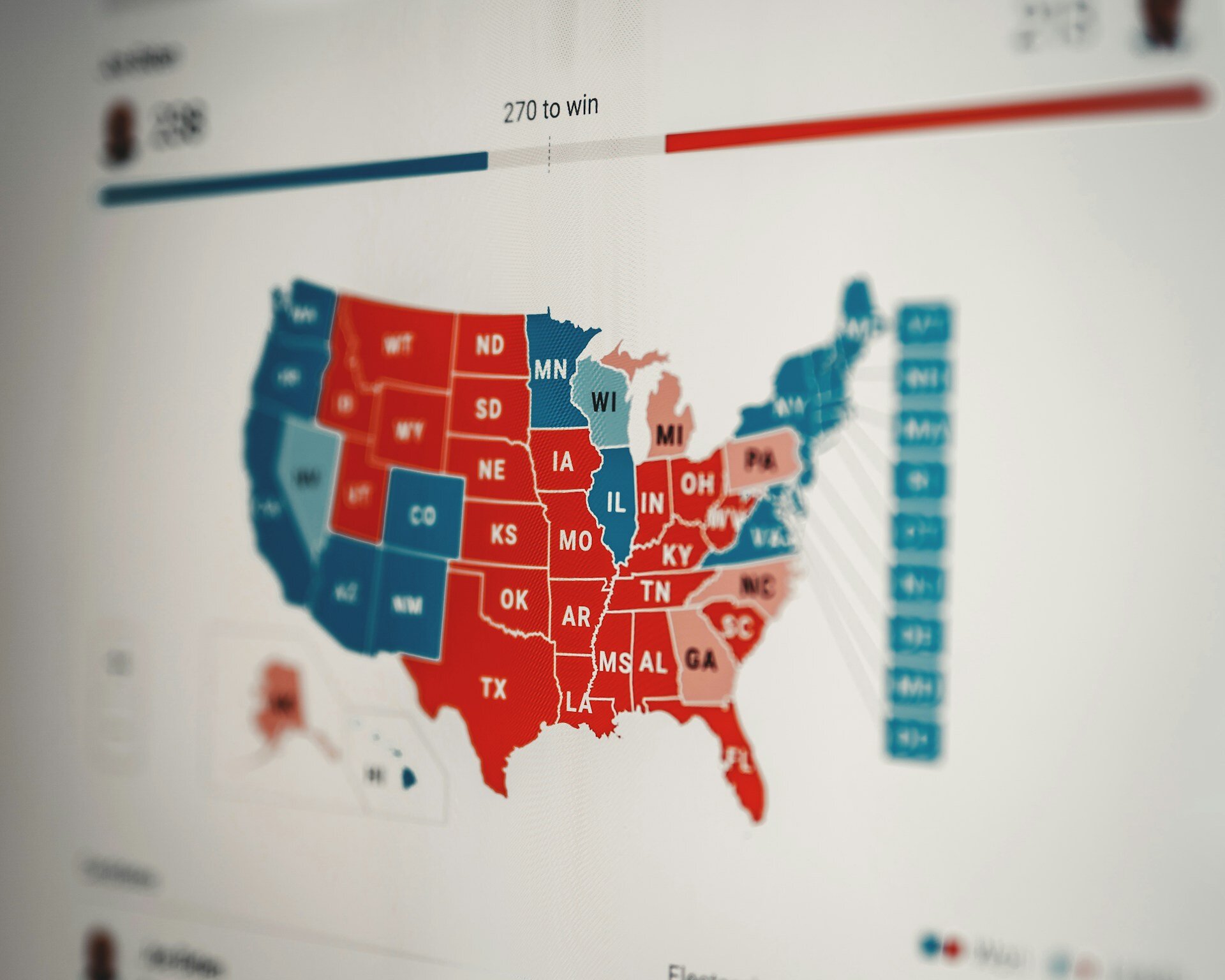 election year trepidation map of america for remodeling hesitance