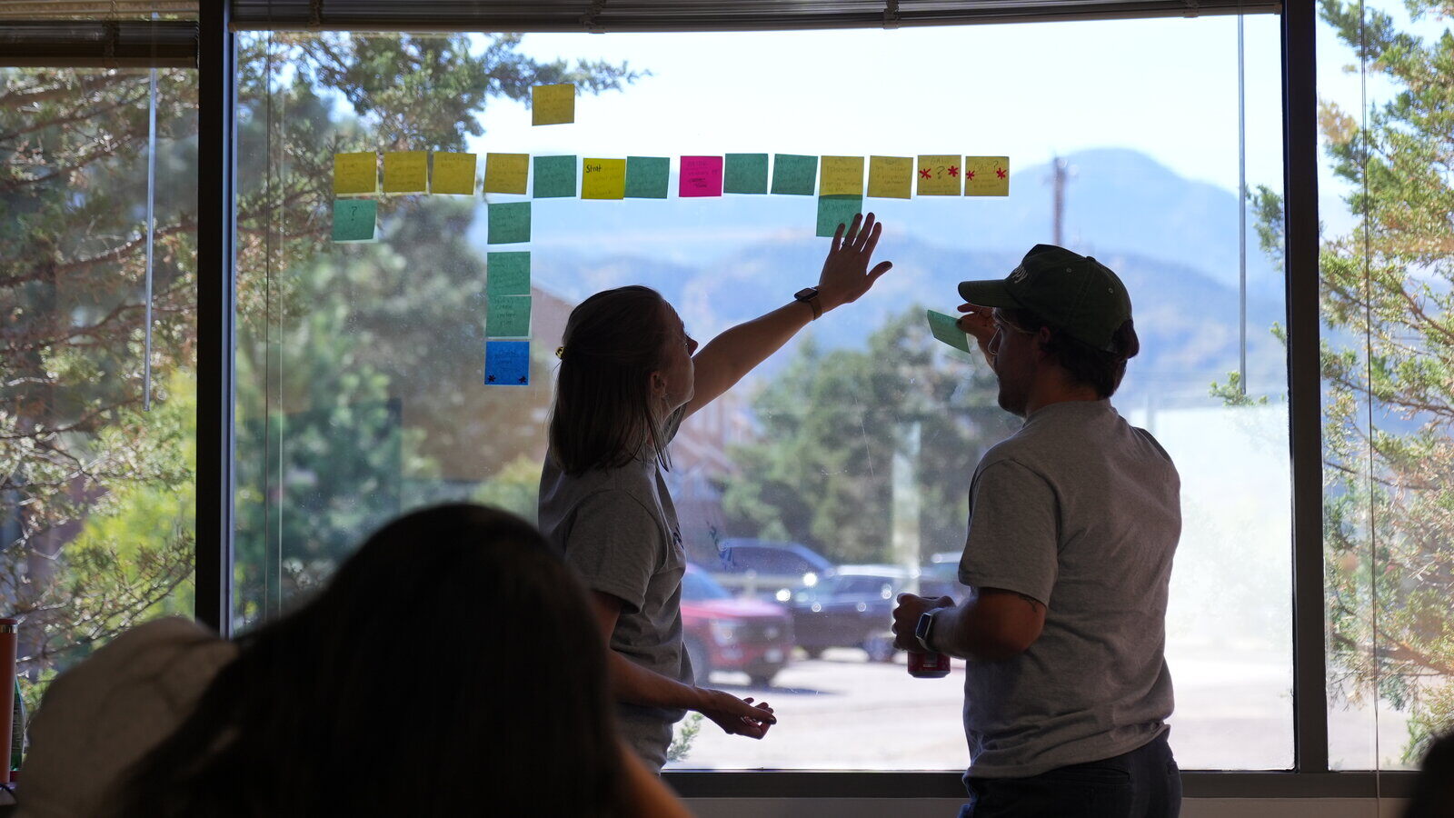 sales-funnel-planning-for-home-builders-with-sticky-notes