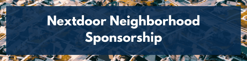 Nextdoor Neighborhood Sponsorship